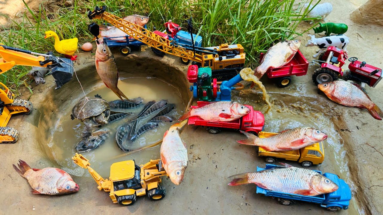 catch fish using mini water pump | fishing exciting | diy tractor |@Mini Fish Creator