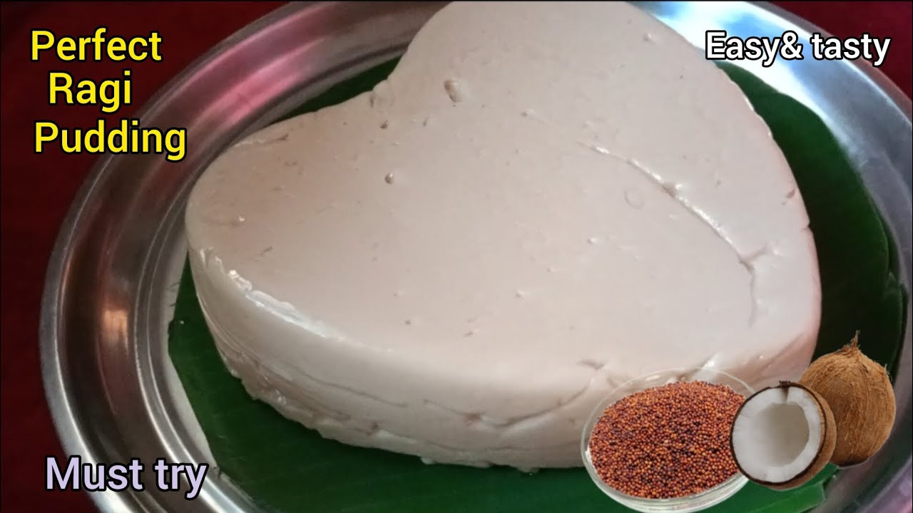 Ragi coconut milk pudding/రాగి కొబ్బరి జున్ను/ragi pudding/ must try