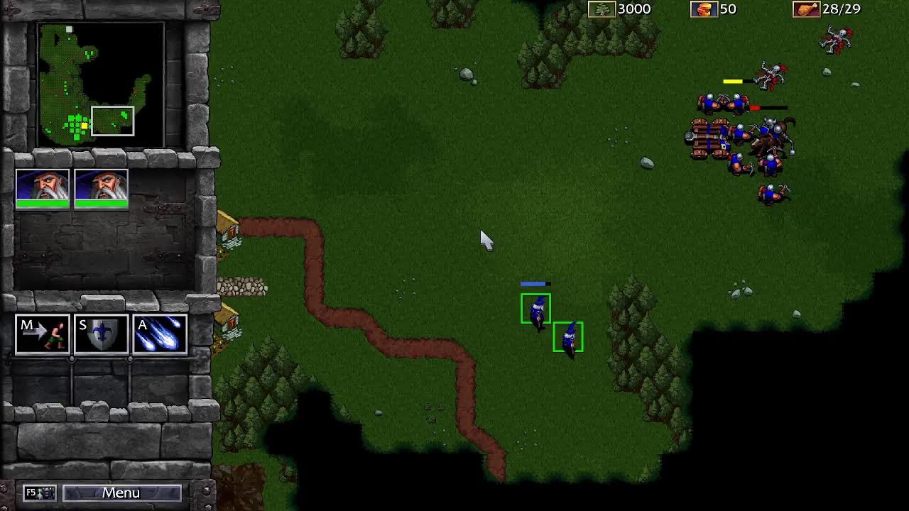 Warcraft 1 Remastered Skirmish Gameplay Humans 1-21-26