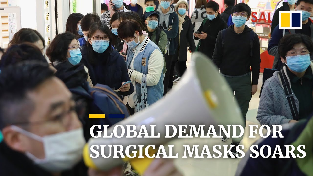 Global demand for surgical masks and hand sanitisers soars amid coronavirus fears