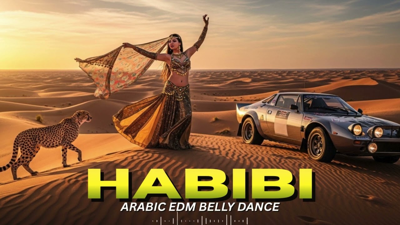 🌙 HABIBI (Midnight Mirage Remix) ✨ | Deep Arabic Lounge x Night Drive 🚘 [Dubai Skyline]