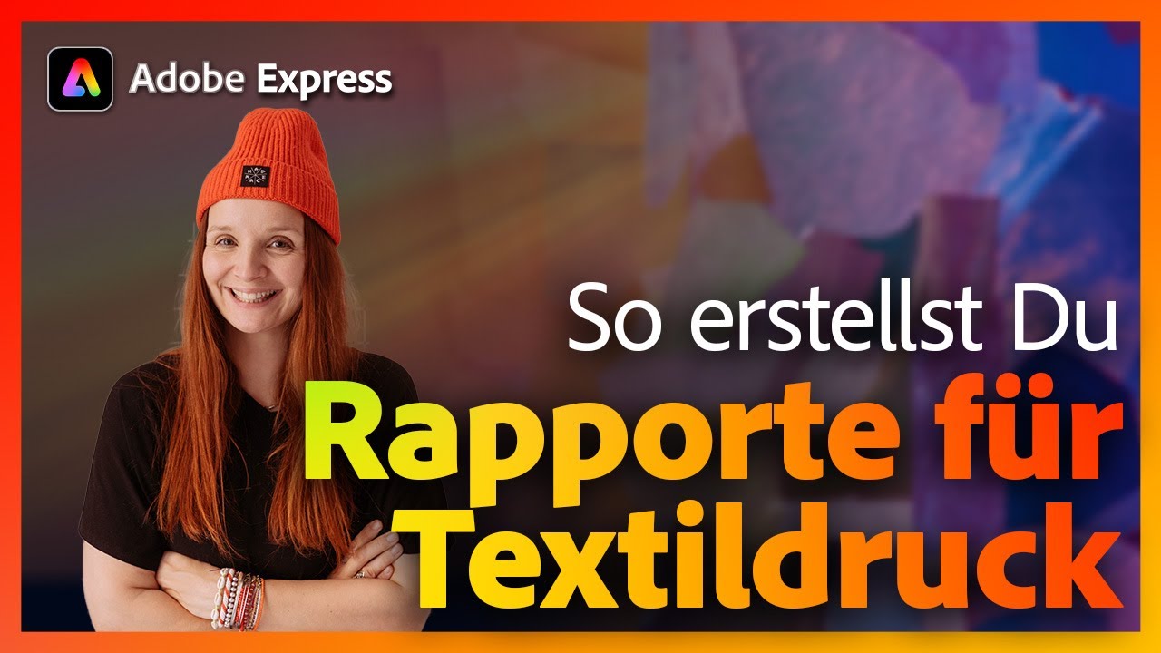 Rapporte für Textildruck mit Adobe Express | Adobe Live