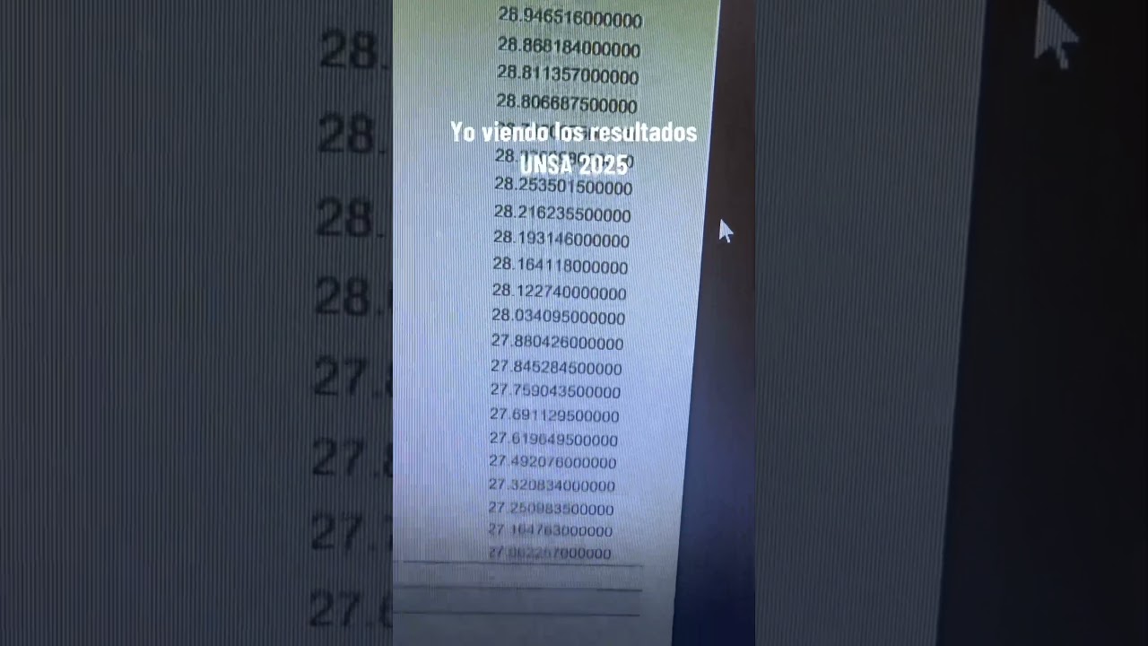 Resultados UNSA 2025 🤨 #universidad #examen #unsa #admision