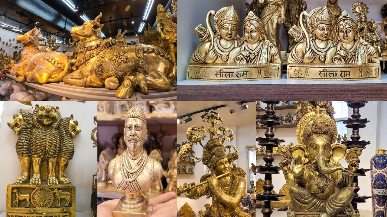 सर्व प्रकारच्या पितळी मूर्त्या मिळण्याचे Wholesale and Retail Handicrafts Shop Pune.