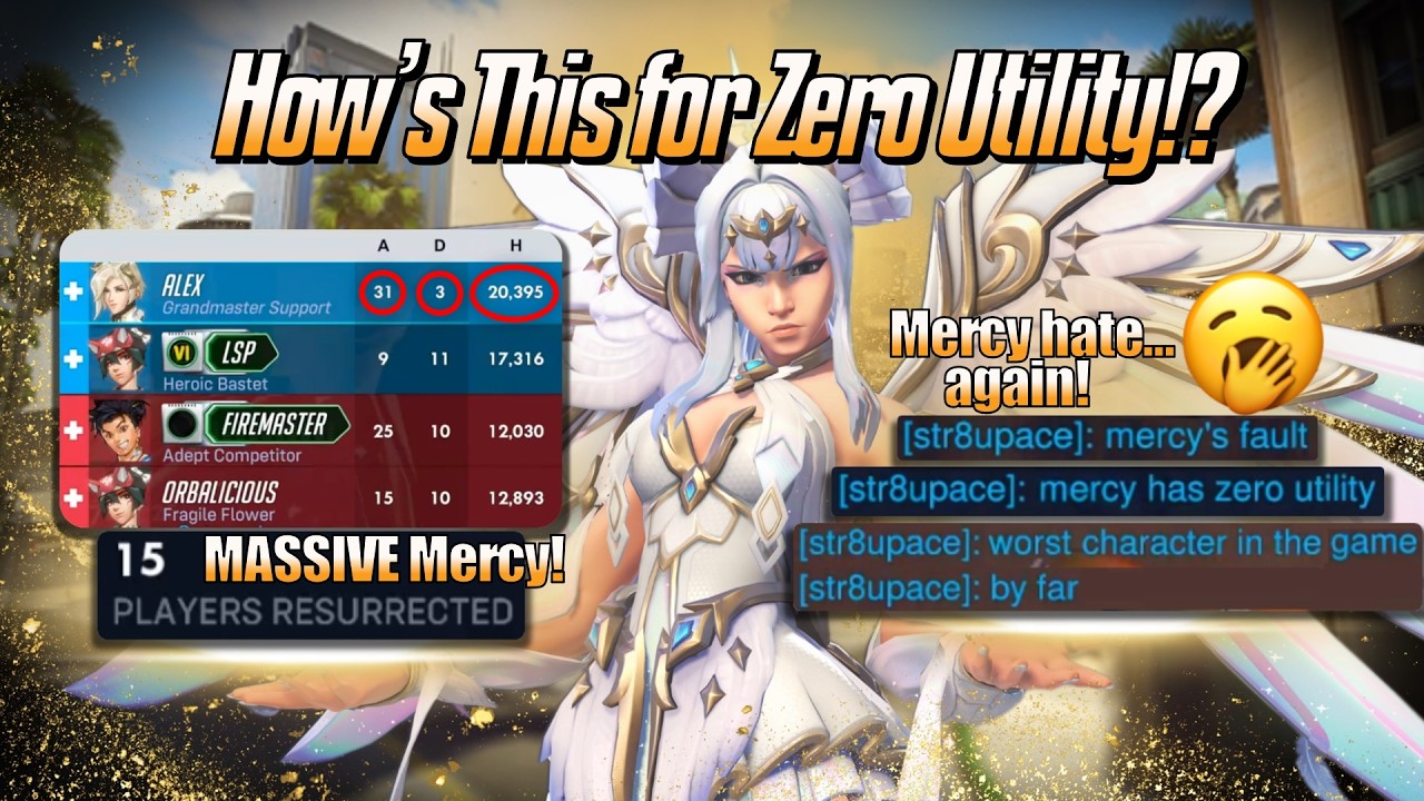 How's This for Zero Utility!? 🥱 - Mercy Gameplay & Commentary - Overwatch 2 (Season 1)