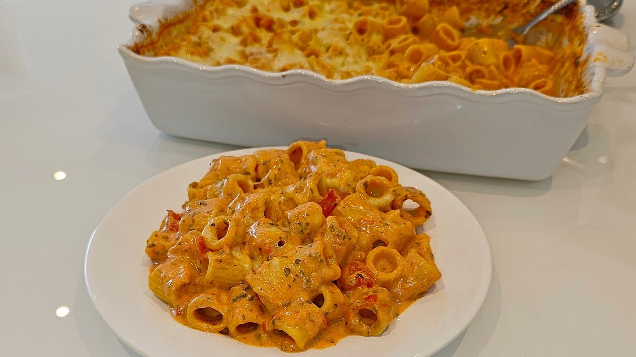 🍝 Cremige Pasta aus dem Ofen – in unter 10 Minuten vorbereitet ⏰ ! One Pot Rezept 🔥/ Nudelauflauf 😍😋