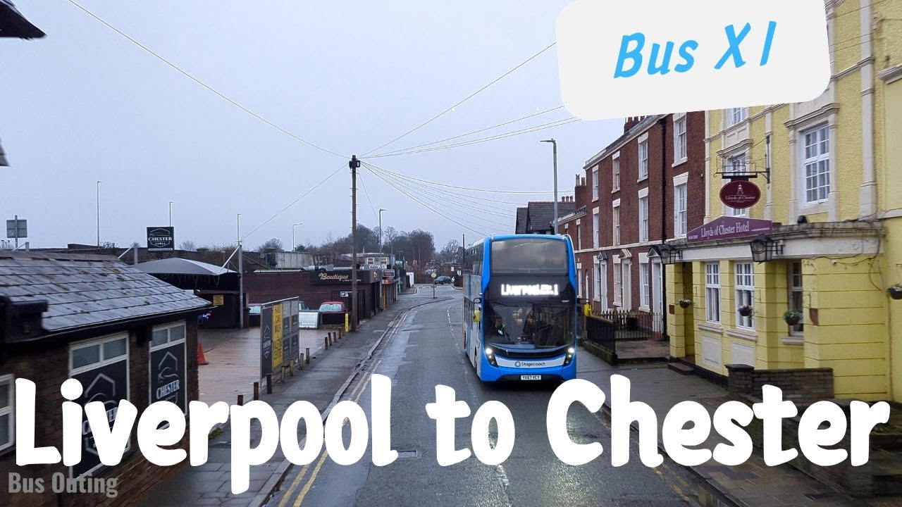 A challenging day outing | Bus X1 Liverpool to Chester | December 2024