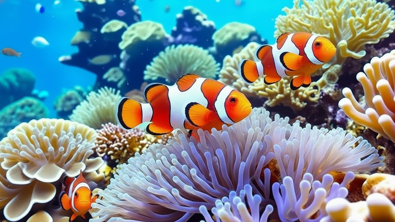 Stunning 4K Aquarium Video | Tropical Fish Tank, Coral Reef Colors & Relaxing Sleep Sounds