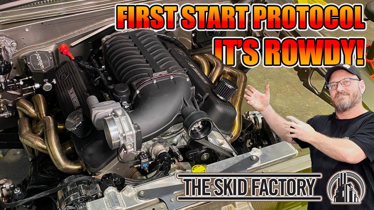Supercharged 7.5L V8 First Start! (Ear Protection Required)
