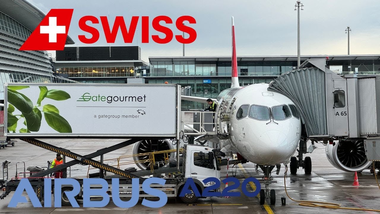 SWISS Airbus A220-300 🇨🇿 Prague to Zurich 🇨🇭 [FULL FLIGHT REPORT]
