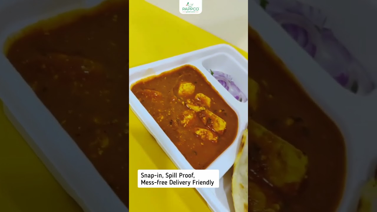 Meal Tray with Lid | Biodegradable Lunch Takeaway Packaging | Pappco Greenware