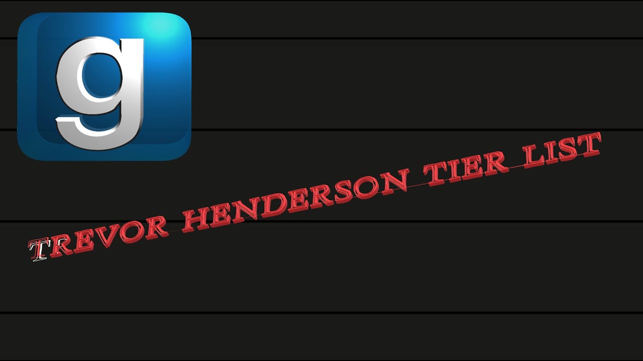 GMOD Trevor Henderson Tier List!