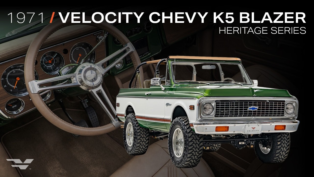Re-Engineered Classic Chevy K5 | Velocity Heritage Series 1971 Chevy K5 Blazer in Eruption Green