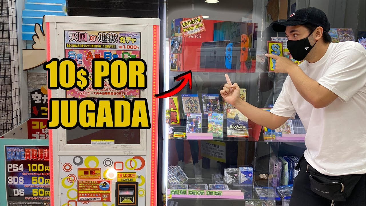 💵🔥RETO a una MAQUINA EXPENDEDORA de NINTENDO SWITCH en JAPON ! VIDEOJUEGOS