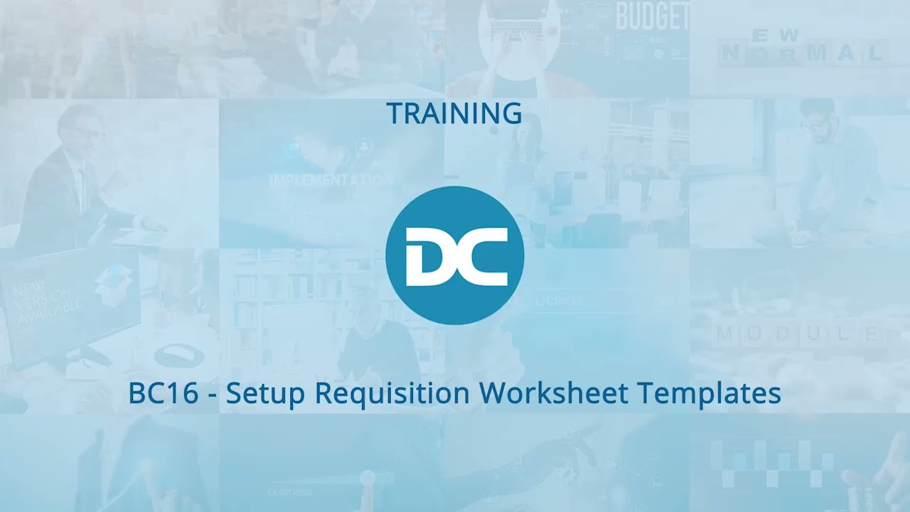 Set up Requisition Worksheet Templates | Business Central Training Centre