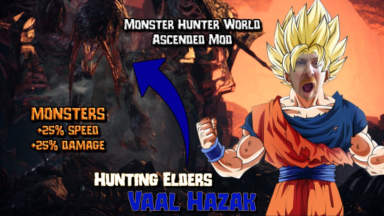 Hunting Elders in Hardest Mod for World Iceborne | Vaal Hazak | Ascended Mod