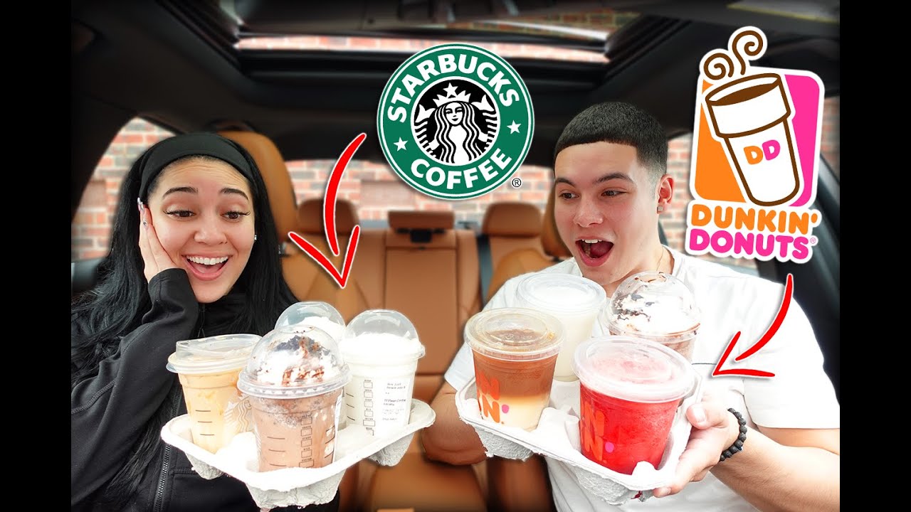 ЧЕЛЛЕНДЖ STARBUCKS ПРОТИВ DUNKIN' DONUTS!!