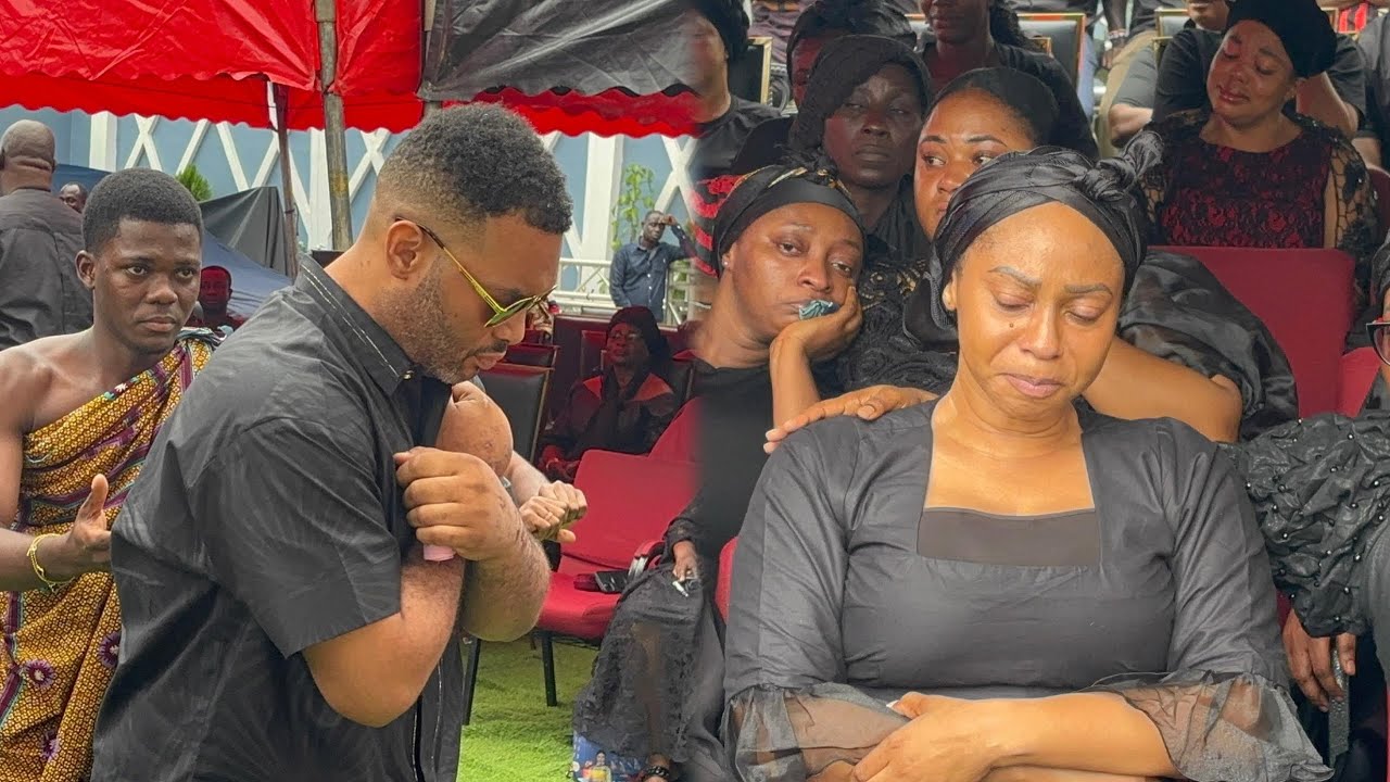 Adwoa Sarfo,Kojo sarfo Jnr in so much pain and tears at their late father Apostle Kantanka residence