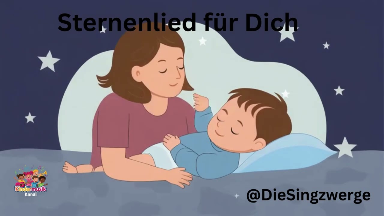 🌙 Sternenlied für dich – Einschlaflied für Kinder | Sanftes deutsches Abendlied zum Träumen