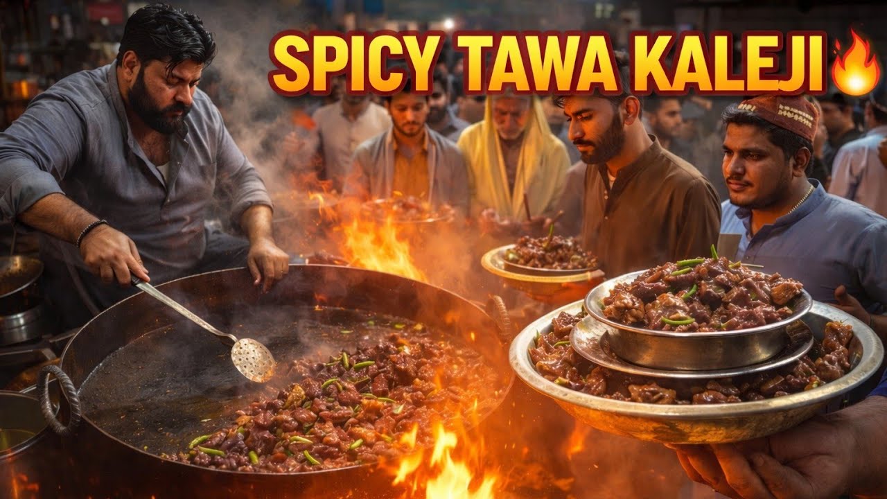 Special Spicy Sulemani Tawa Kaleji Fry | Mutton Liver Fried Recipe #food #streetfood #foodie 
