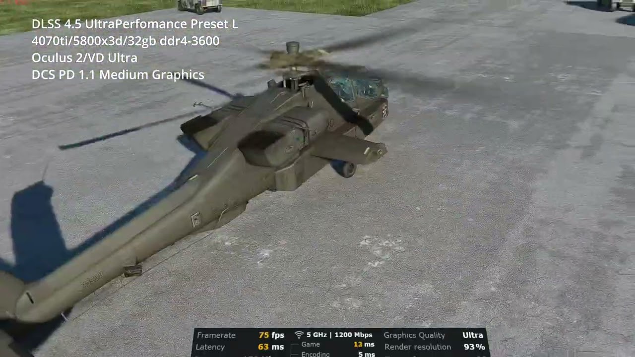 DCS DLSS 4.5 Ultra Perfomance, Preset L