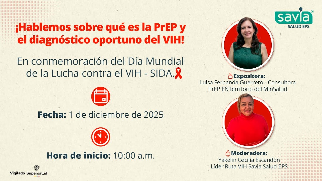 ¡Hablemos sobre qué es la PrEP y el diagnóstico oportuno del VIH!