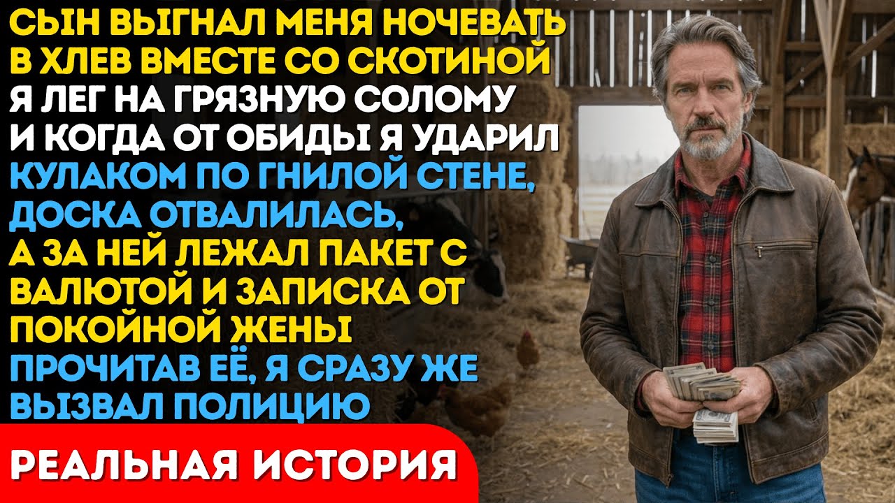 Мой сын требовал квартиру и выгнал в хлев, не зная какую тайну хранила мать...