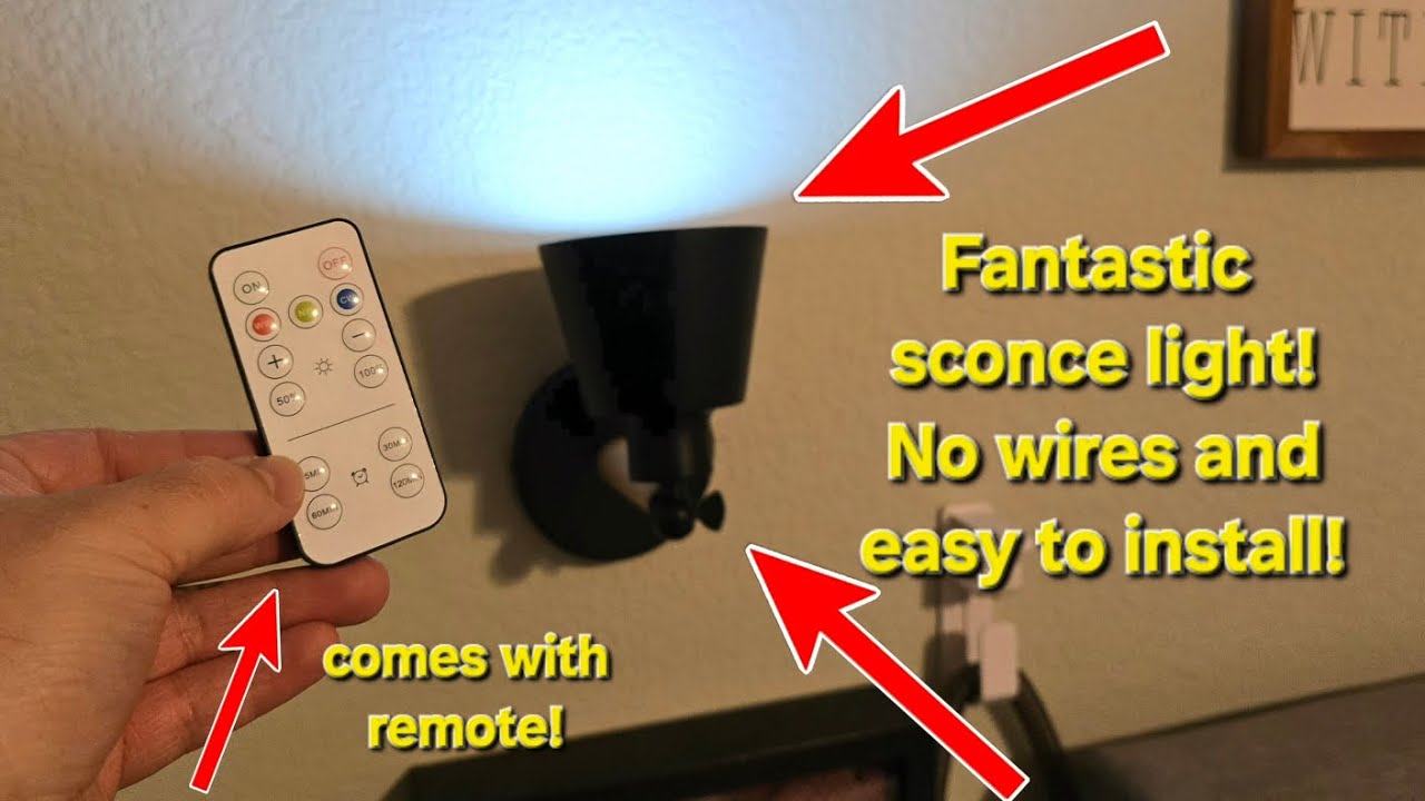 MUST WATCH before buying this battery-powered sconce light! Full install, demo & review! - BIMEAN