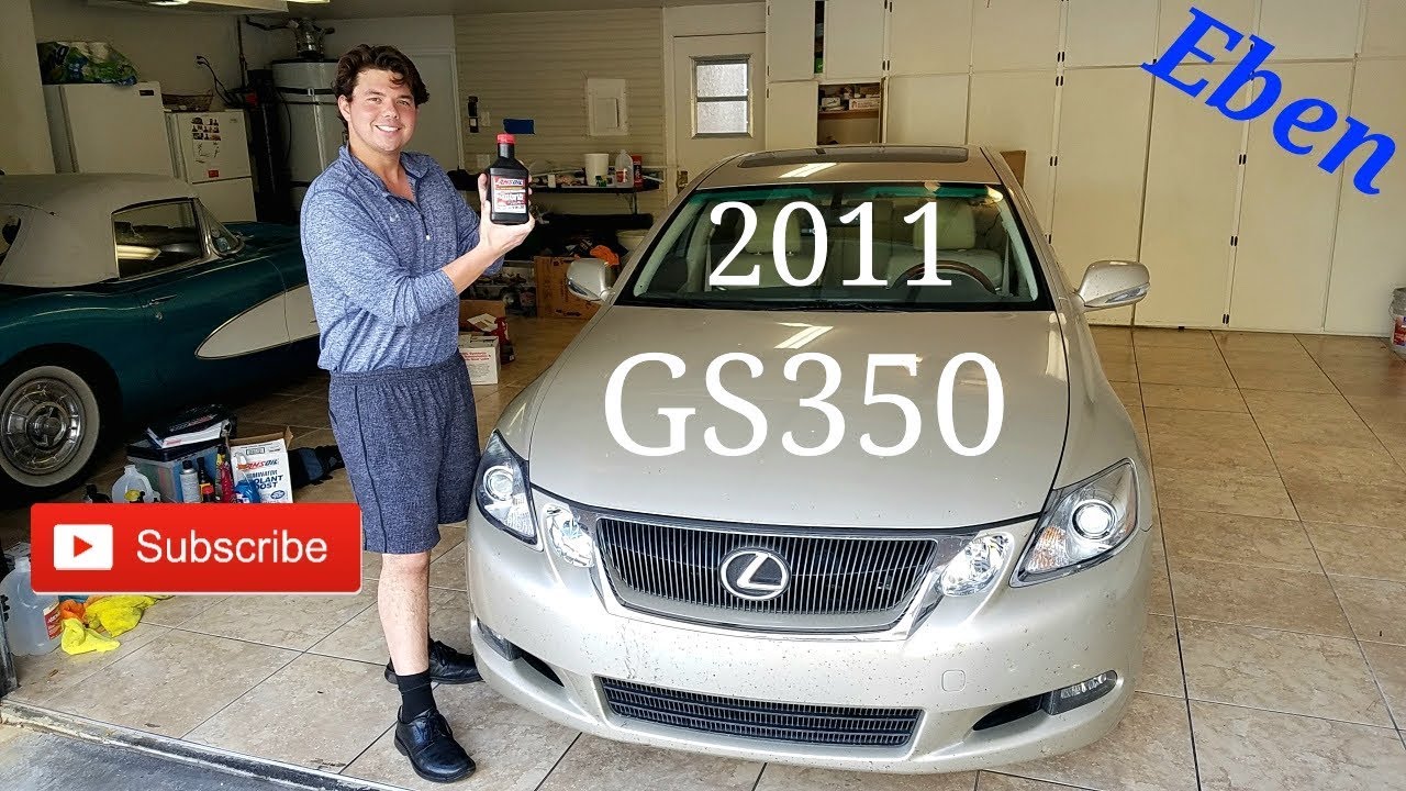 2011 Lexus GS 350 motor oil change with Amsoil
