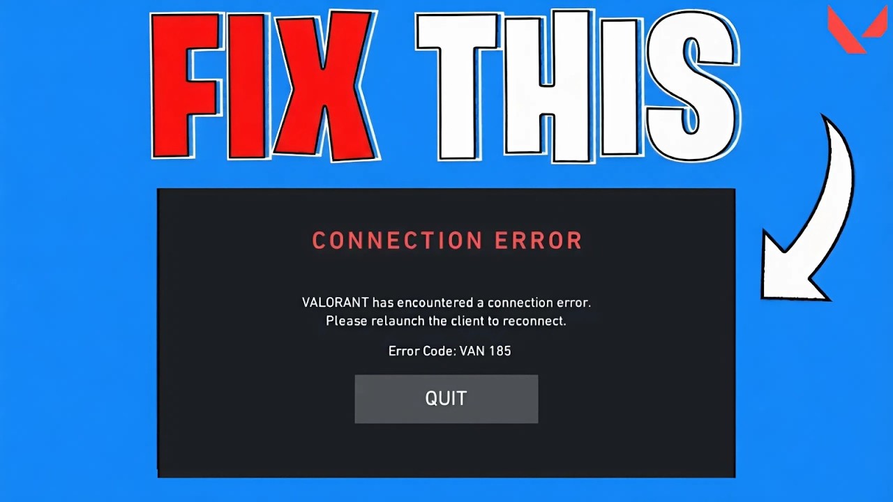 How To Easily Fix VAN 185 Error in VALORANT – 3 EASY STEPS (2026)