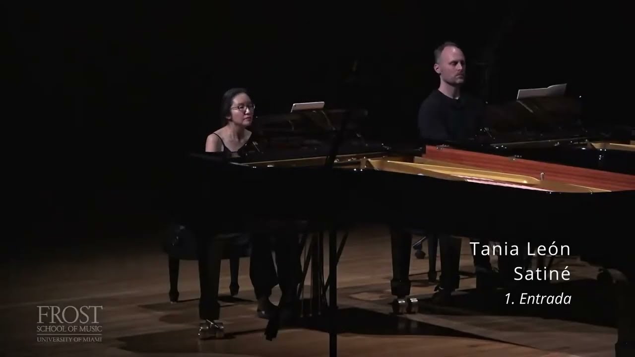 Tania León - Satiné (Jared Redmond & Eunmi Ko, piano)