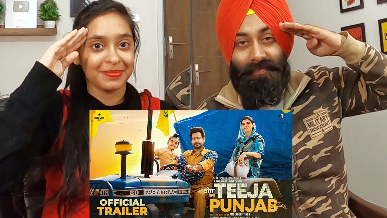 REACTION on TEEJA PUNJAB (Official Trailer) | Amberdeep Singh, Nimrat Khaira, Karamjit Anmol
