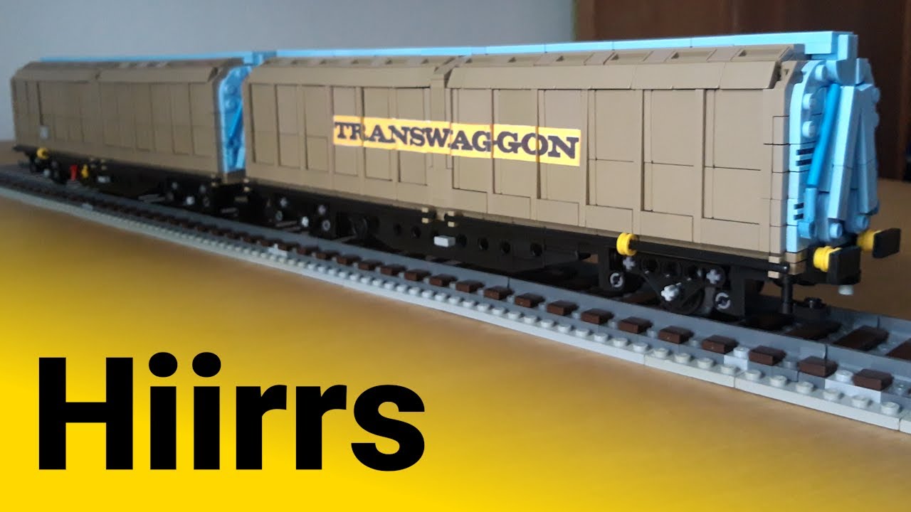 Hiirrs Transwaggon Klemmbaustein MOC / Gedeckter Güterwagen in 8W