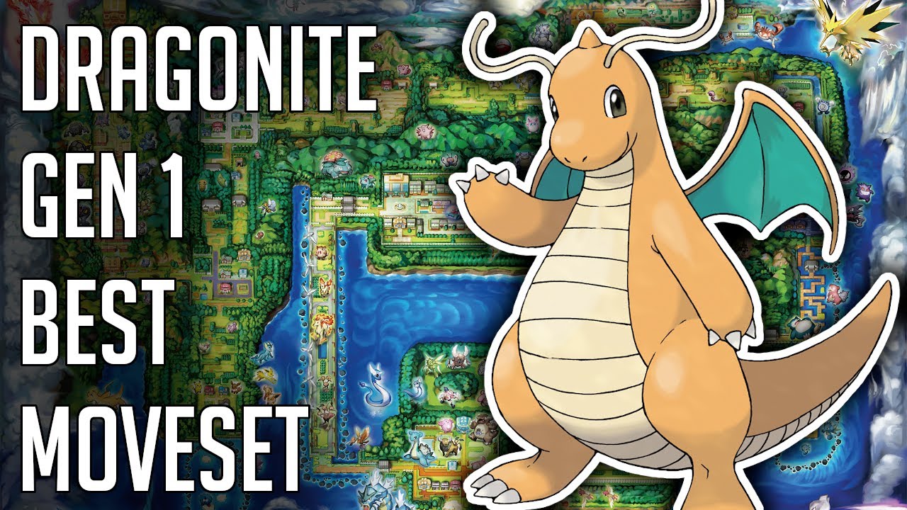 Dragonite Gen 1 Best Moveset - Dragonite Best Moveset Pokemon Red Blue Yellow Version Guide