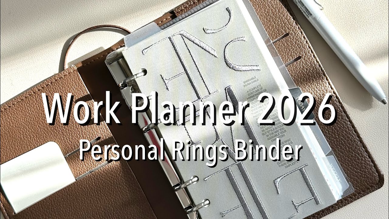 Work Planner 2026 Flip through | Personal Rings with Plotter USA Inserts