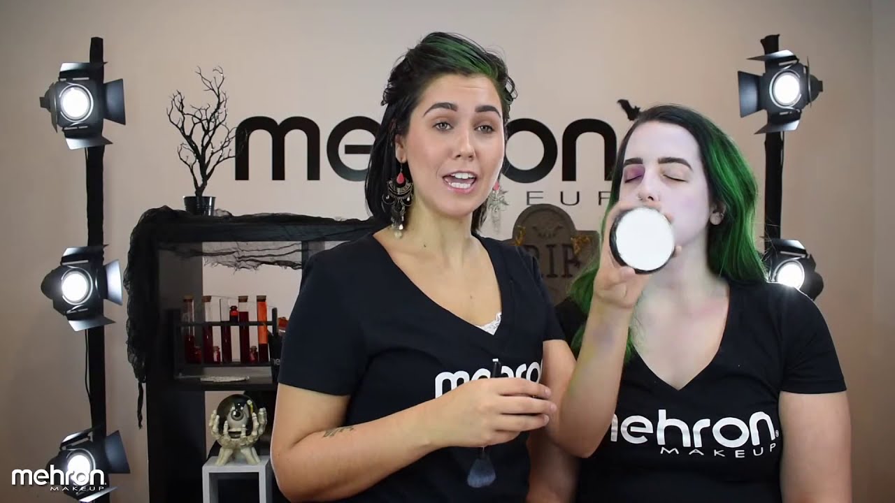 Live Beetlejuice Halloween Makeup Tutorial | Mehron Makeup
