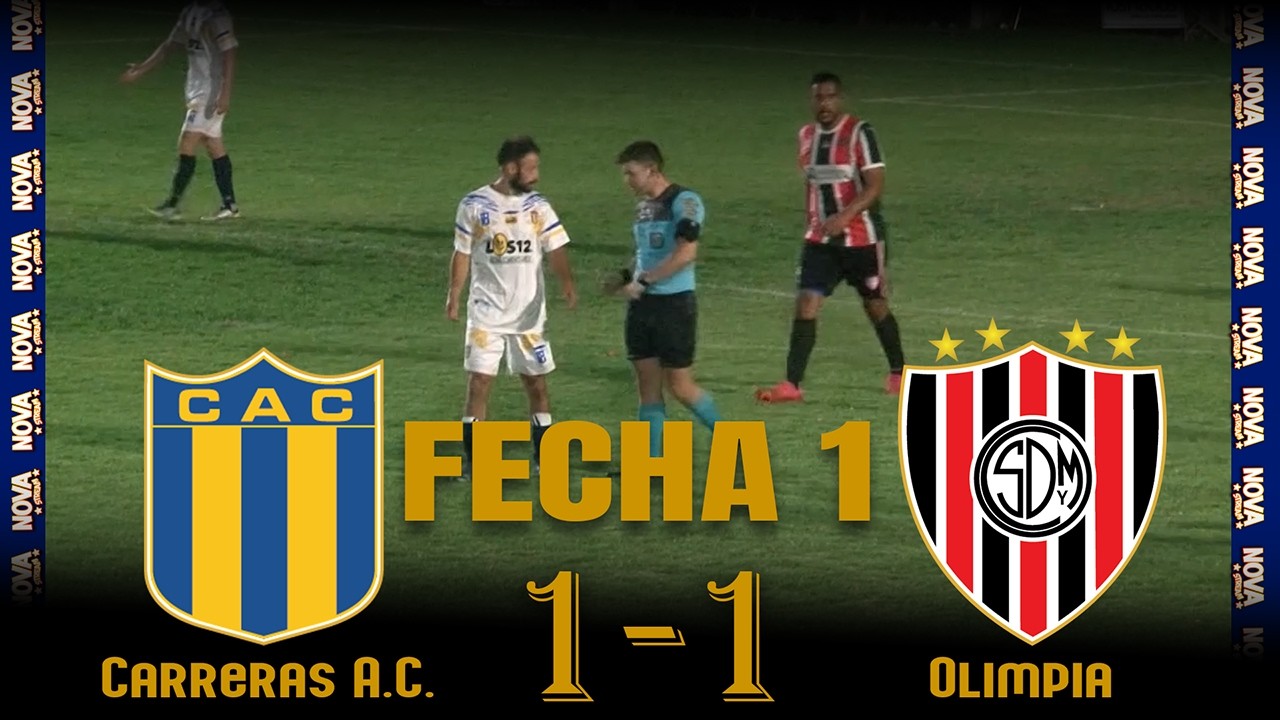 CARRERAS A.C. - OLIMPIA (Fecha 1 Primer torneo L.D.S) Viernes 20 de Febrero de 2026