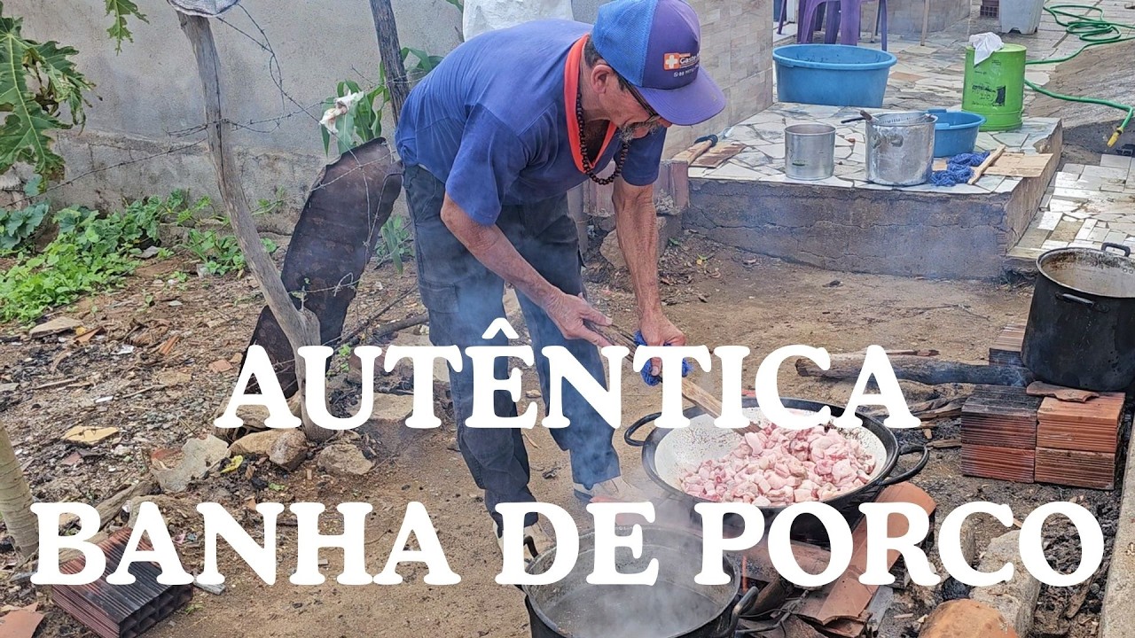 TORRESMO E BANHA DE PORCO COM A MARCA DO CAPITÃO DO MATO