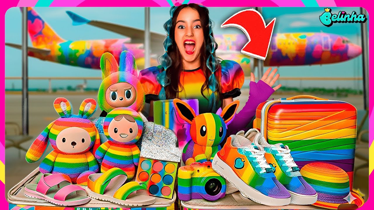 VIAJANDO DE AVIÃO POR UMA SEMANA SÓ COM UMA COR