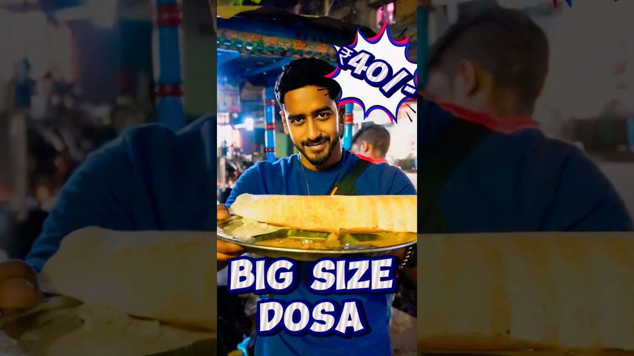 This Shop in Asansol Sells a BIG Pure Veg Dosa at Only ₹40 😍❤️ #shorts