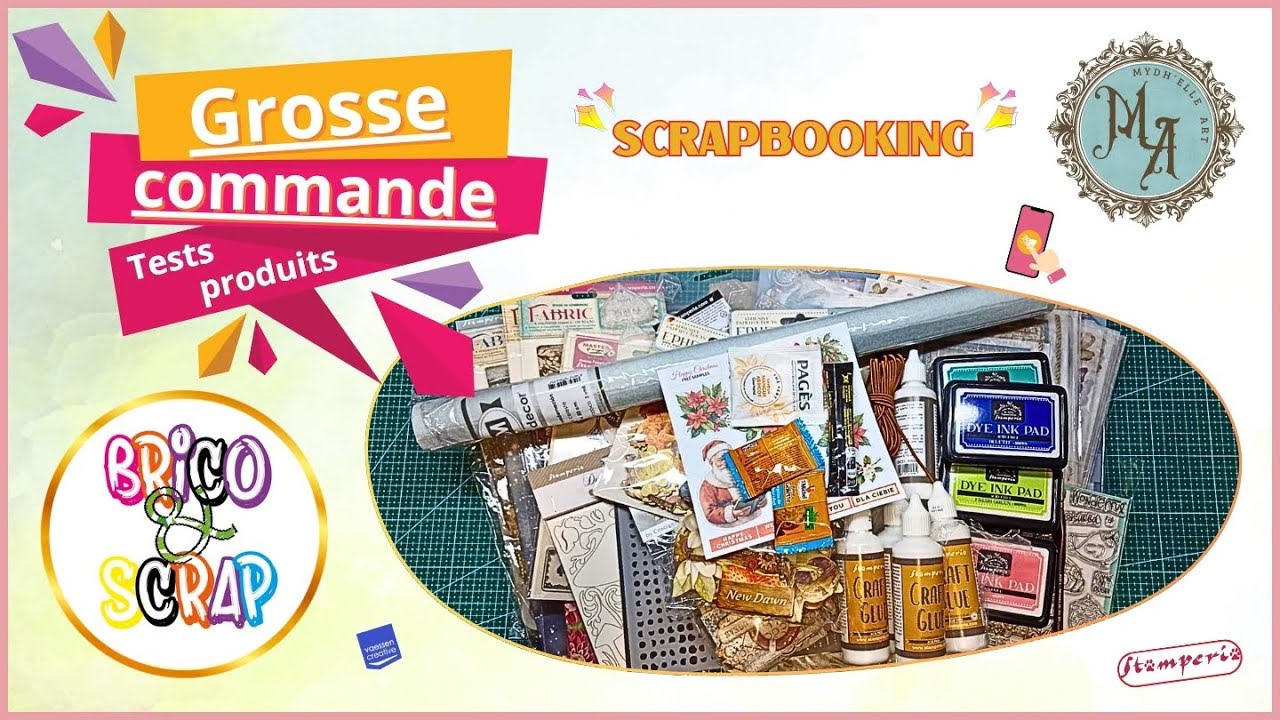 😍 COMMANDE BRICO&SCRAP #haul #scrapbooking #unboxing #atelier  @Boutique Brico & Scrap @Mydh'elle Art