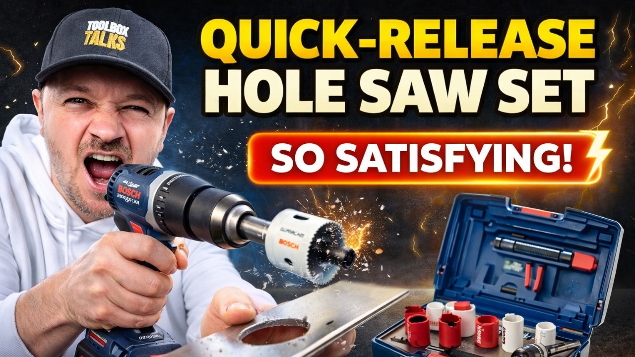 Electricians: This Quick-Release Hole Saw Set Is So Satisfying