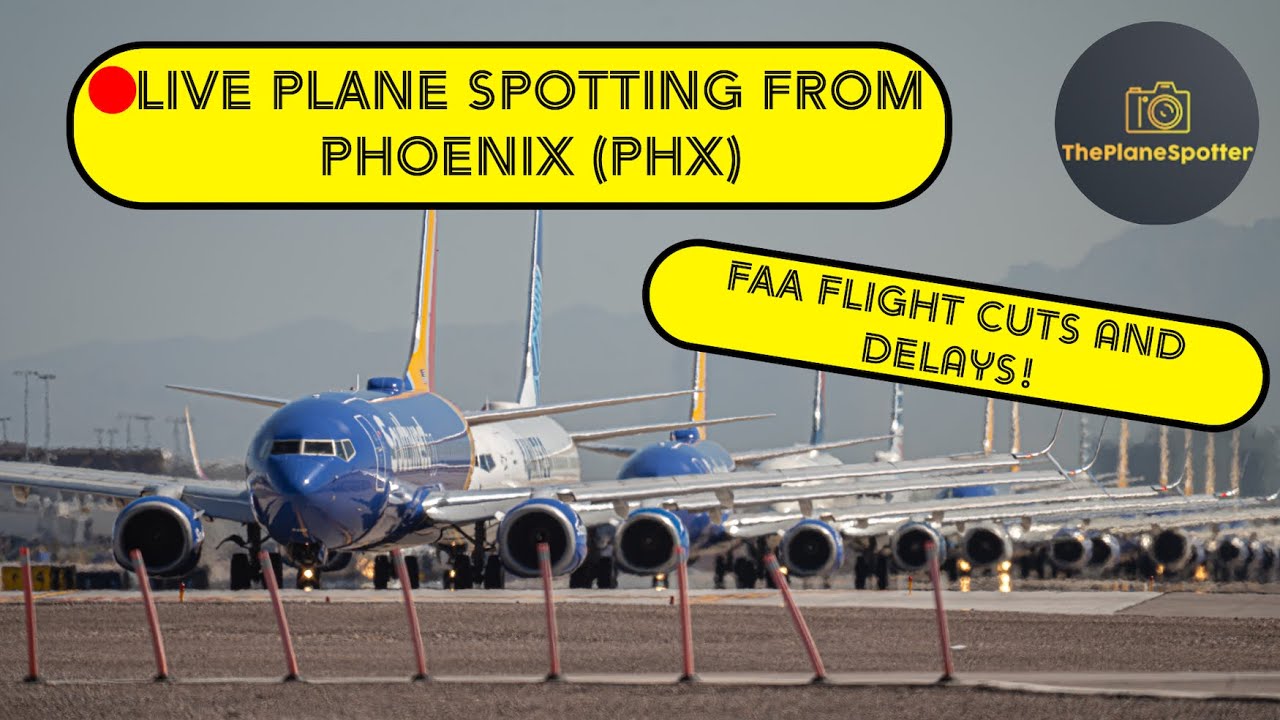 🔴LIVE | Phoenix Sky Harbor International Airport (PHX)  Departures & Arrivals | 11/07/25 FAA Delays