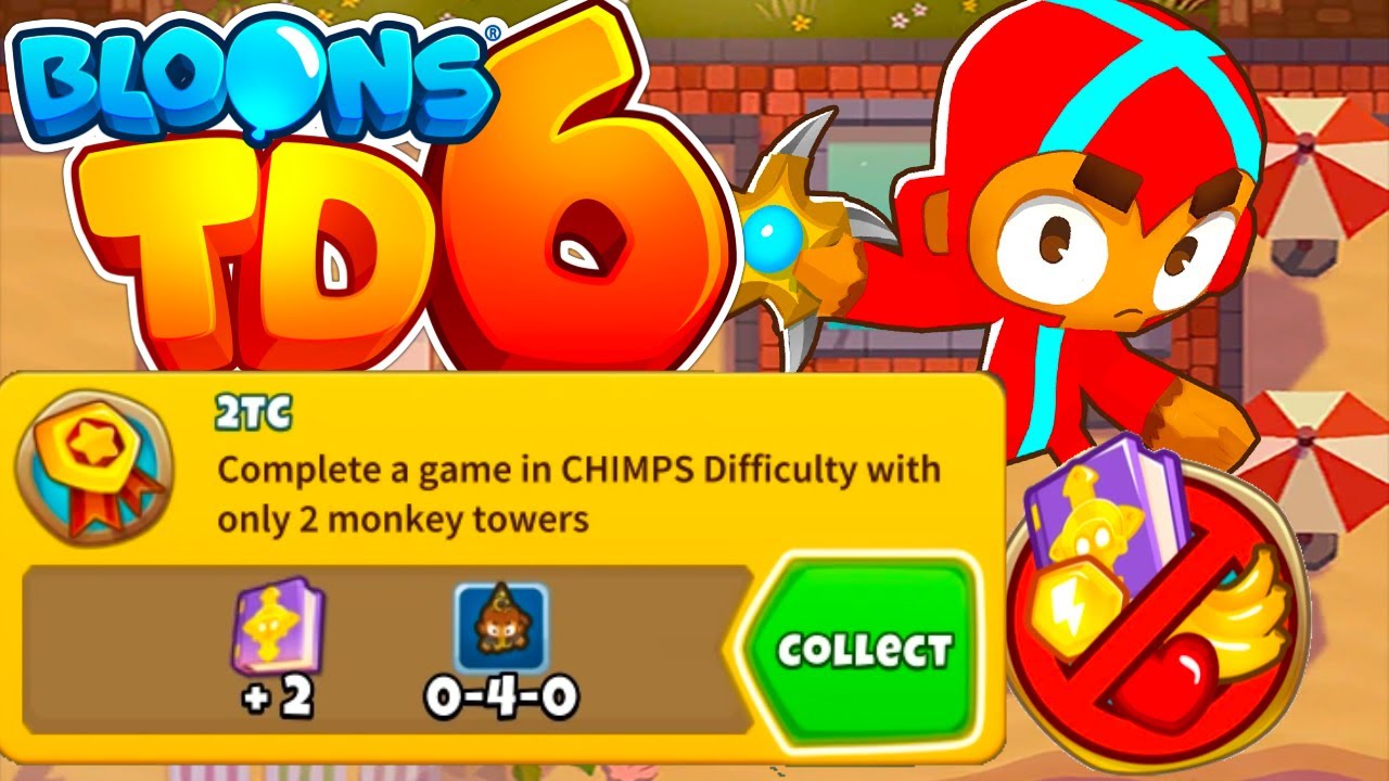 How to beat chimps with ONLY 2 Towers! Bloons TD 6