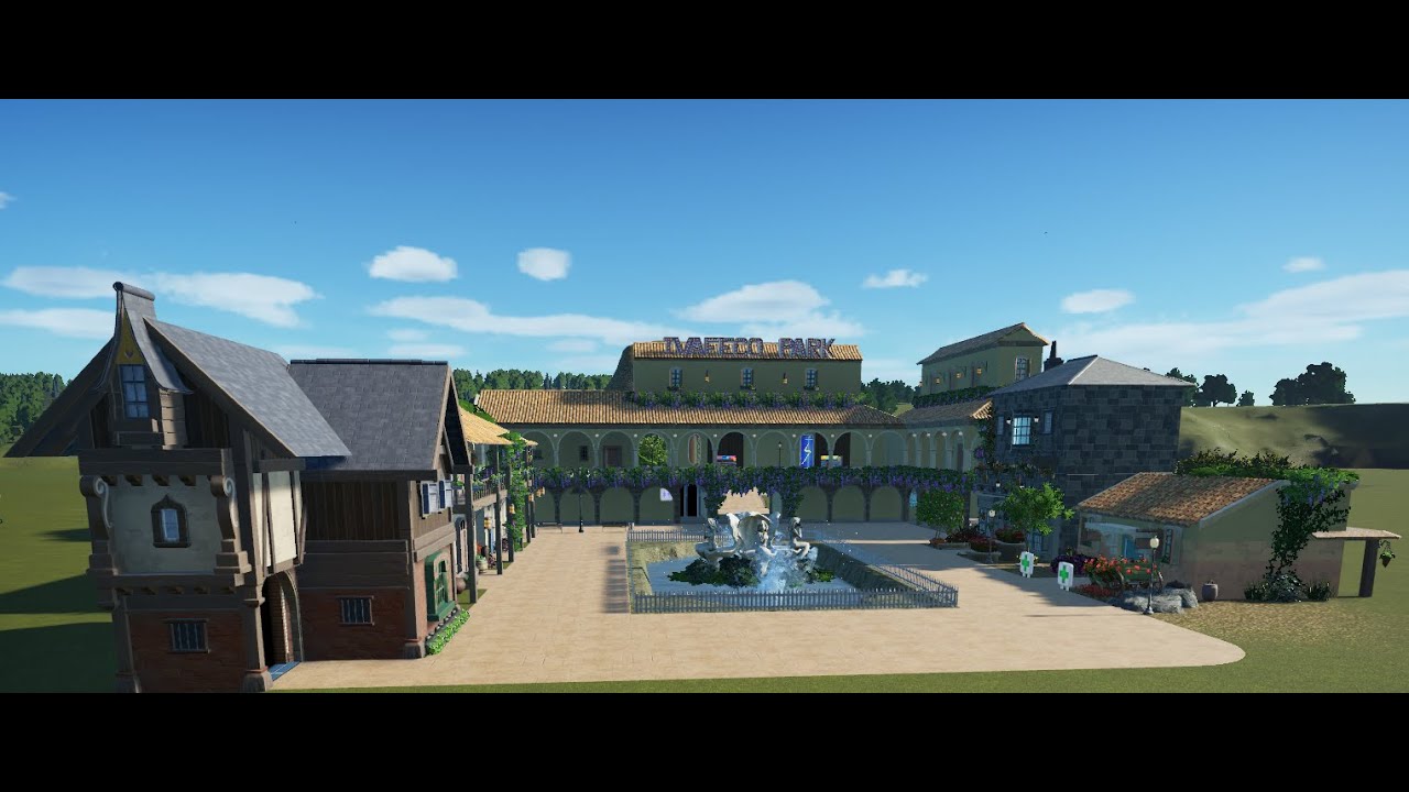 PLANET COASTER #6 PLAZA CENTRAL TERMINADA