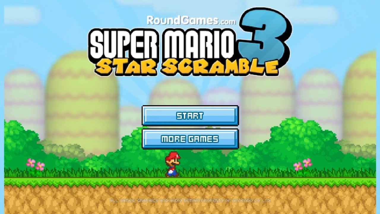 Super Mario Star Scramble 3 (Flash game) Walkthrough | All Pink Blocks
