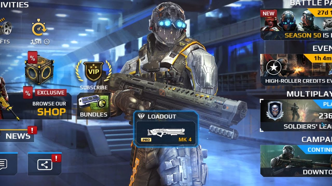 Modern Combat 5 Free Rental RONIN+MAELSTROM (REWARDS)