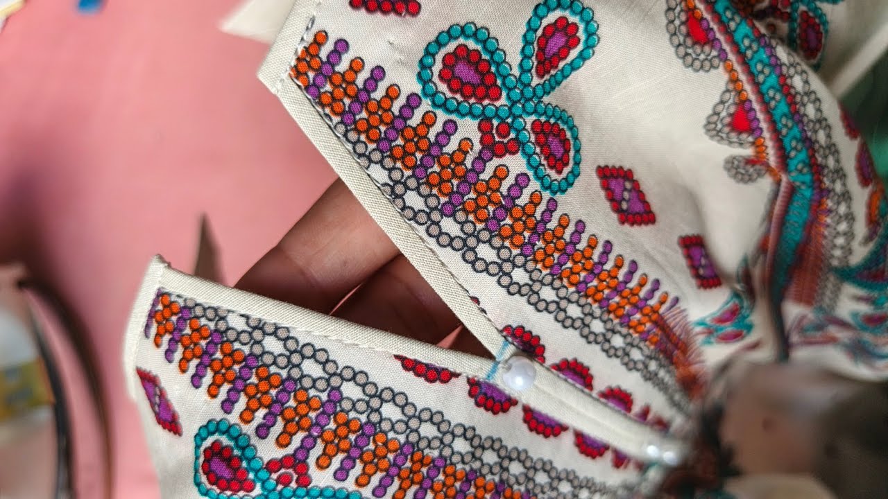 Piping neck design cutting and stitching||how to make piping neck design