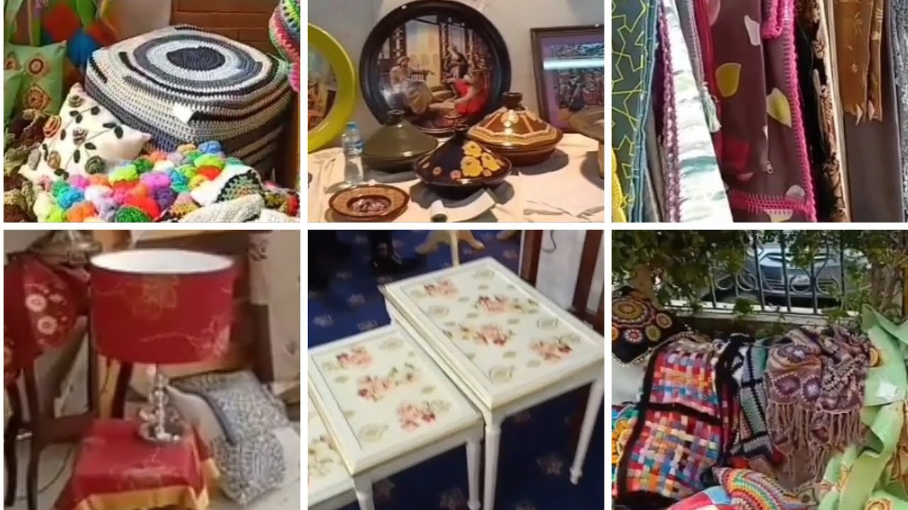 جولة في معرض بايدينا .كروشية .ديكوباج.باتش وورك
