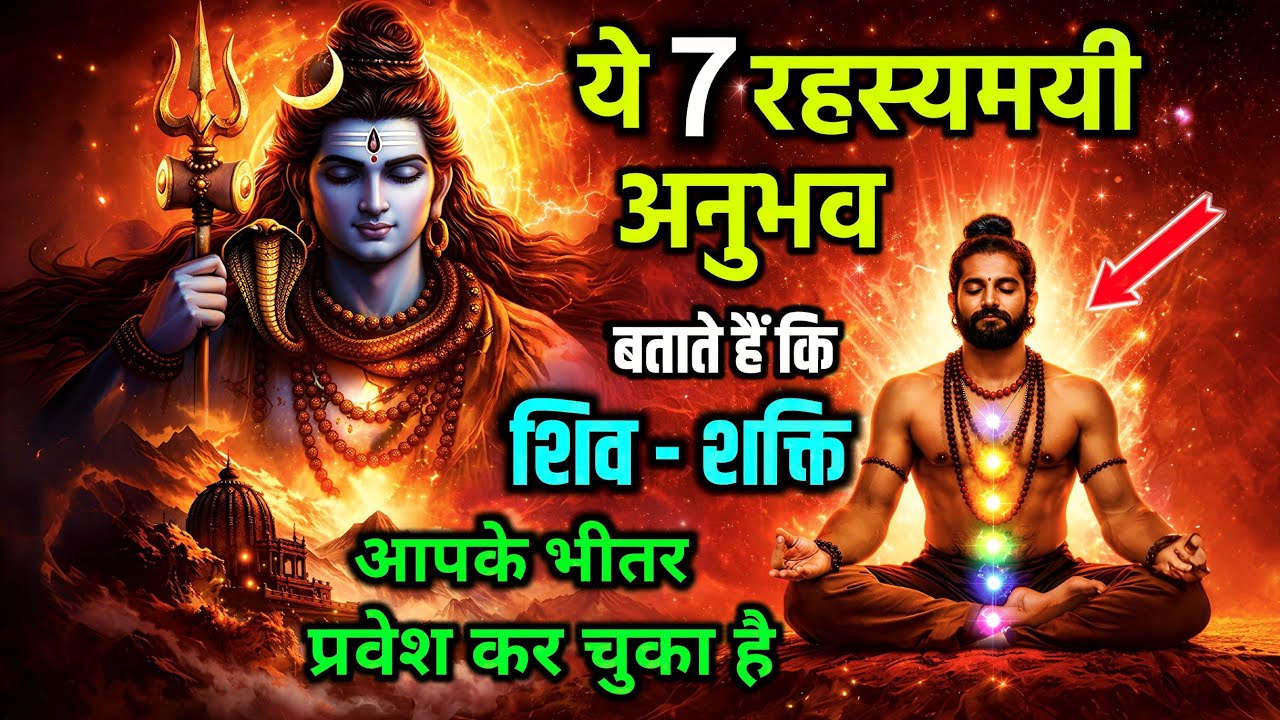 🔴 ये 7 रहस्यमयी अनुभव बताते हैं कि शिव-तत्व आपकी चेतना में सक्रिय हो चुका है shiv Dhyan sagar 
